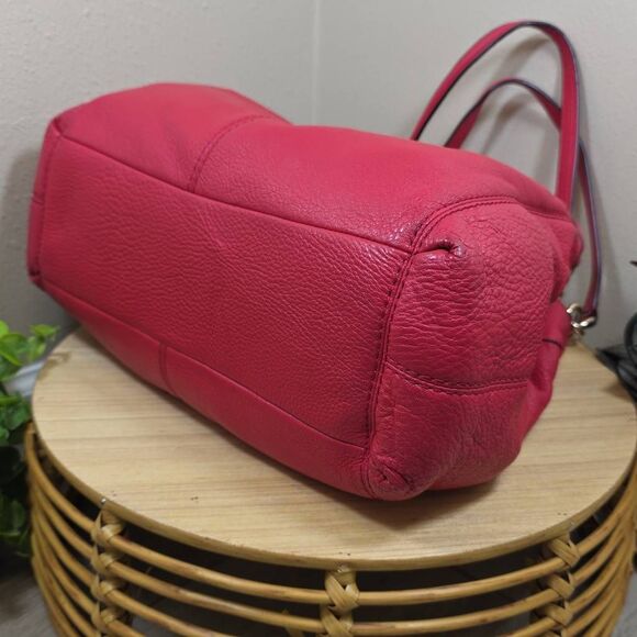 Coach Lexy Pebbled Leather Shoulder Bag - Matching Wallet + Checkbook Cover Incl - Picture 6 of 16